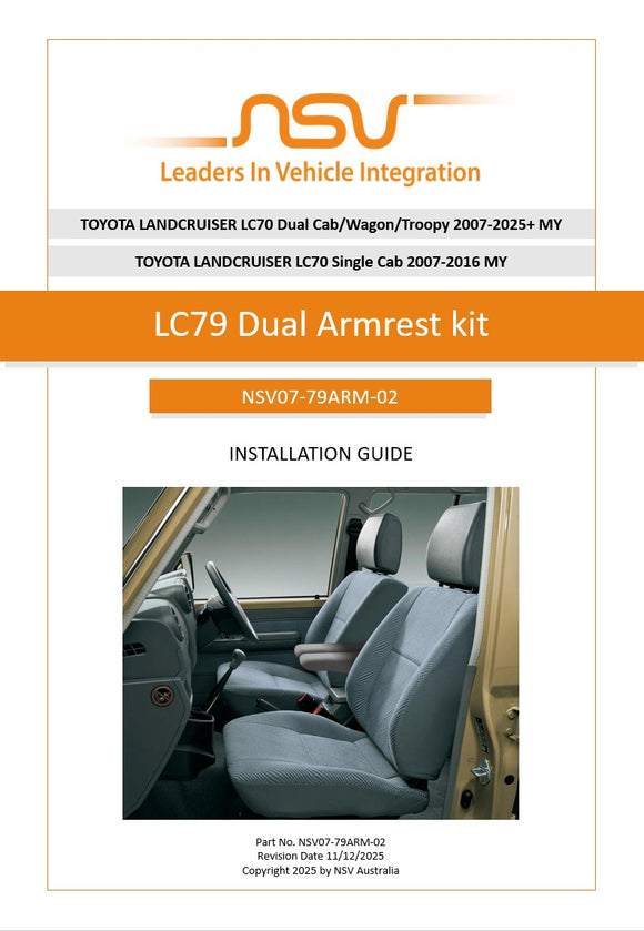 LC79 Dual Armrest Kit