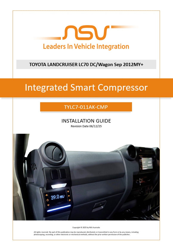 TYLC7-011AK-CMP Install Guide