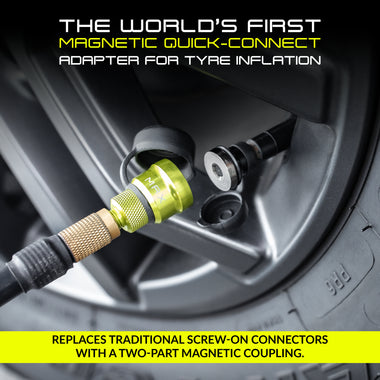 MAGFLATE - Magnetic Quick-Connect Adapter For Tyre Inflation