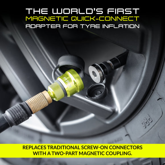 MAGFLATE - Magnetic Quick-Connect Adapter For Tyre Inflation
