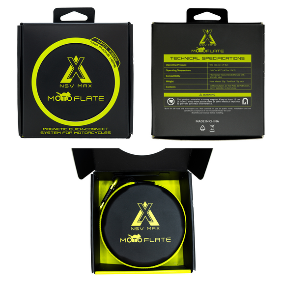 MOTOFLATE - Magnetic Quick-Connect System for Motorcycles