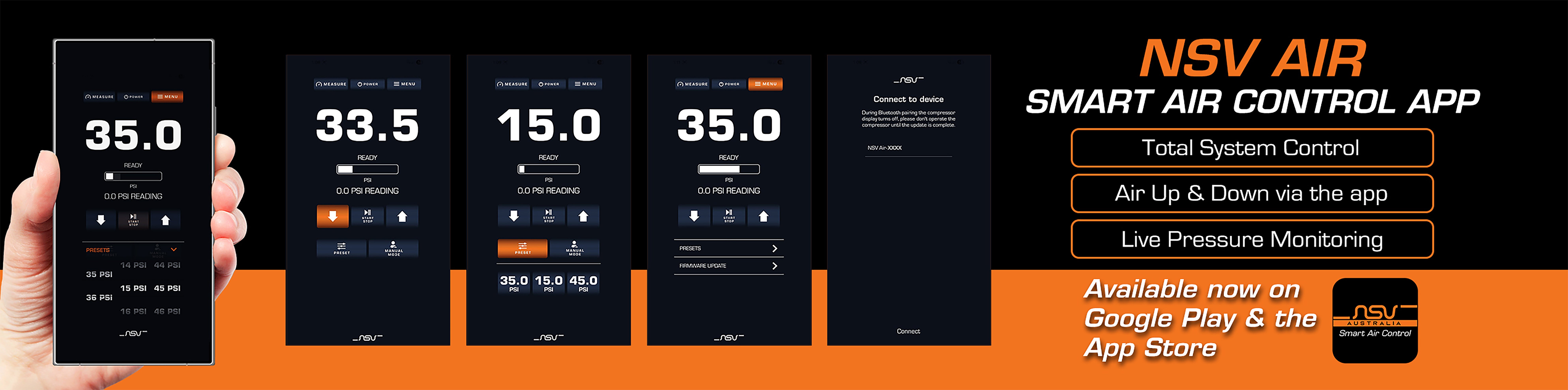 Nsv air app desktop orange border
