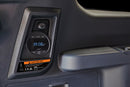 Close-up of NSV Smart Air Compressor LED control panel with AIR port, PRESET, POWER, MENU, START and STOP buttons